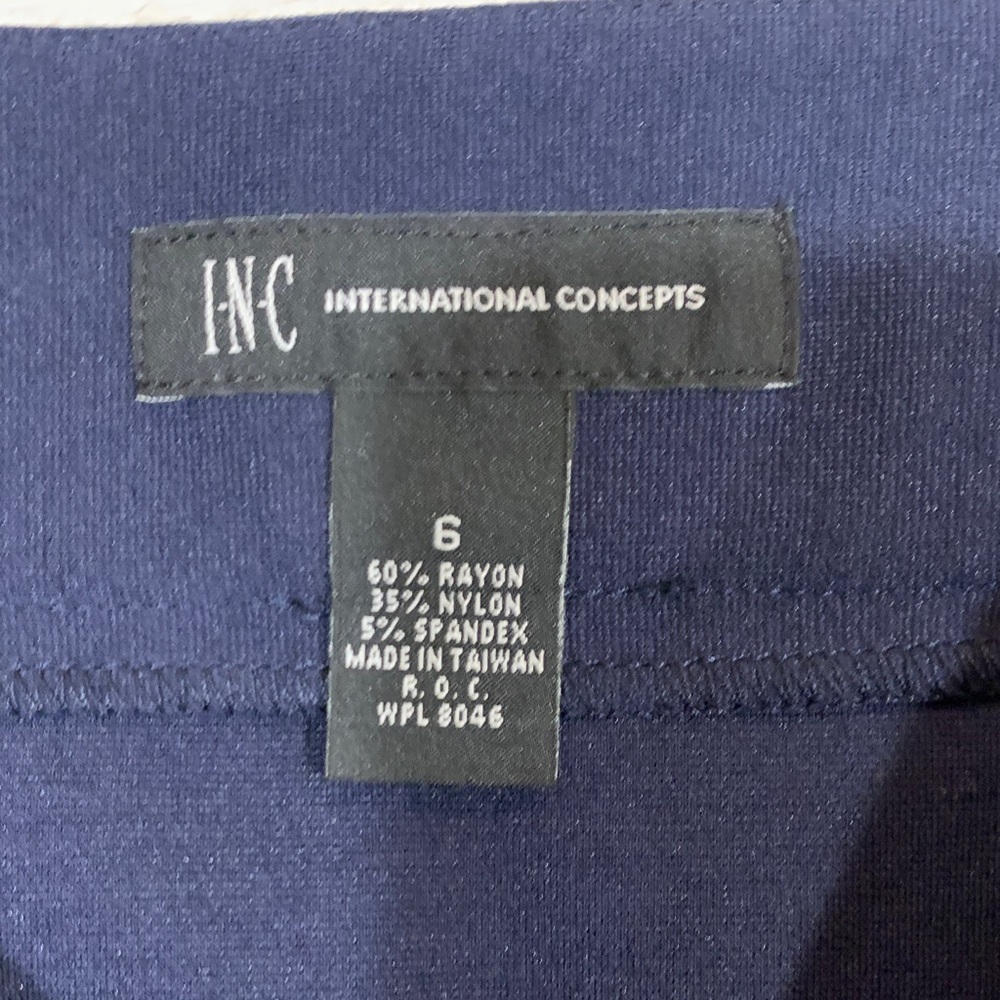 INC International Concepts Dark Blue Mini Skirt - Picture 2 of 3
